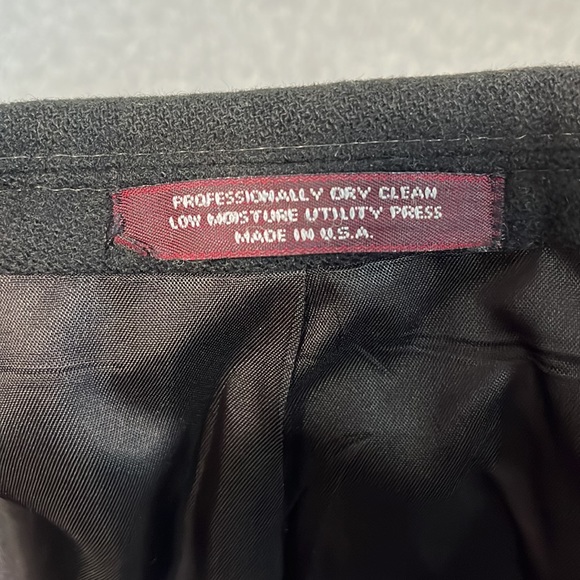 Vintage Evan Picone Cashmere Blazer Sport Coat Mens Size 42R Black Two Button - Picture 6 of 13